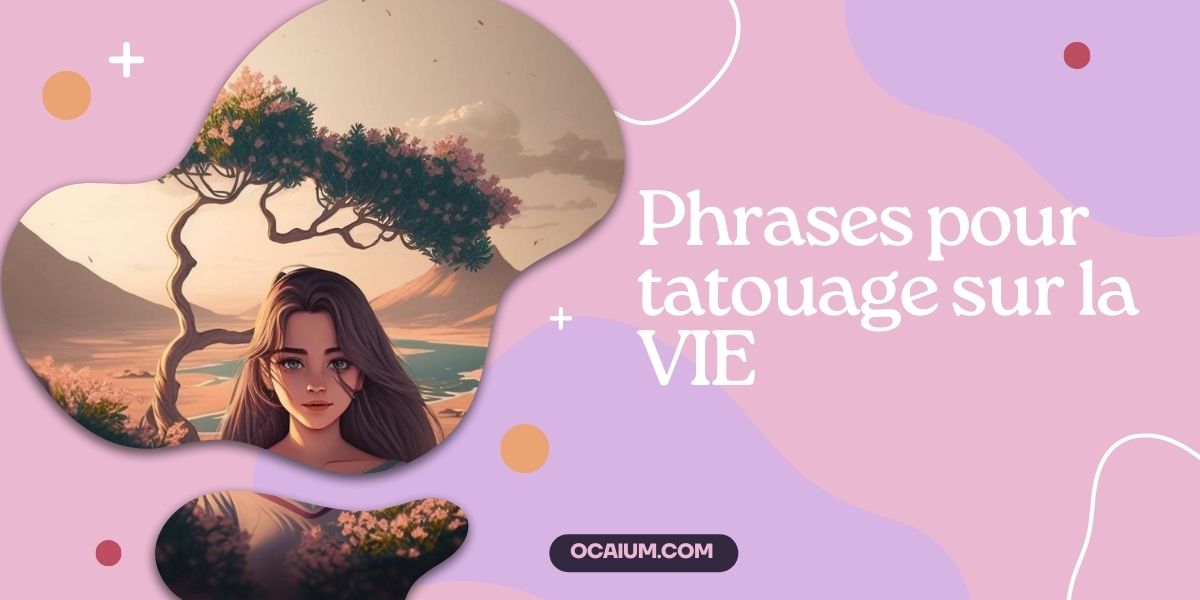 Bannière illustrant la vie pour les phrases de tatouages