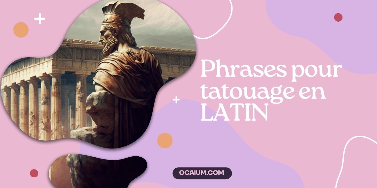 Les phrases de tatouages en latin représenté par les grecques