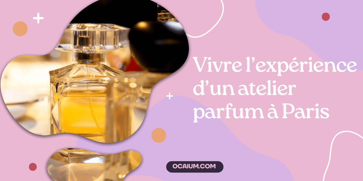 Flacon de parfum magnifique avec mention d'expérience d'atelier de parfumerie