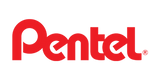 Le logo de la marque Pentel consiste en un simple texte en rouge, avec la police distinctive, écrit "Pentel".