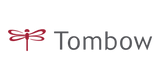Logo de la marque Tombow représente un stylo plume en forme de flèche.